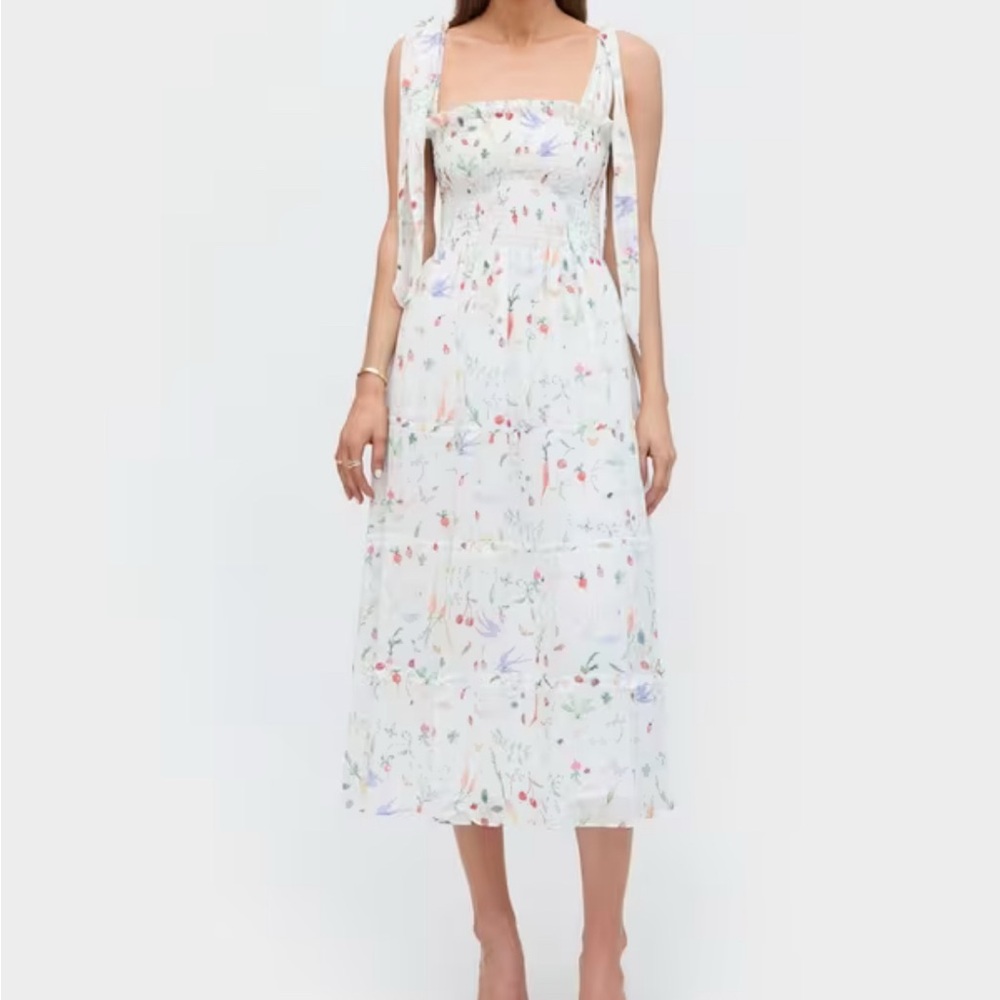 The Ribbon Ellie Nap Dress - Susannah Garrod Veggie Botanical